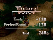 Vandal Hearts II (Playstation) juego real 005 pantalla celebracion al ganar el combate.jpg