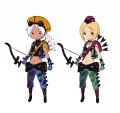 Arte personajes niños de las estrellas cazadores juego Conception PSP.jpg