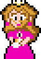 Sprite personaje Peach juego Super Mario World SNES.png