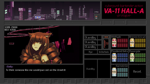 VA-11 HALL-A Cyberpunk Bartender Action screenshot (01).jpg