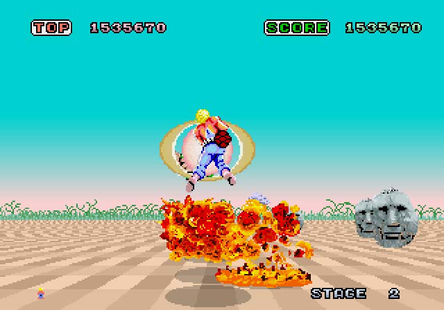 Archivo:Space Harrier (Saturn) juego real 002.jpg