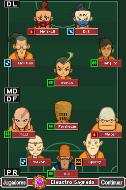 Inazuma Eleven 2 - Alineación ~ Claustro Sagrado.png