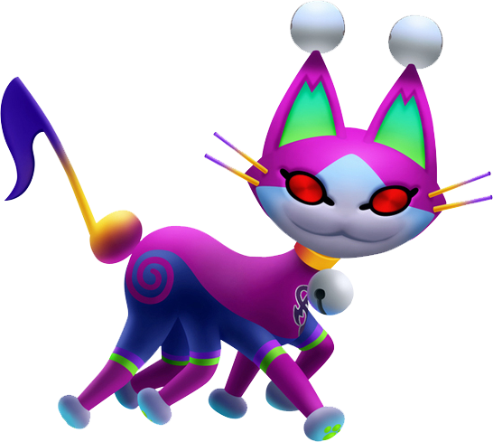 Archivo:Arte Nightmare Neko Cat Kingdom Hearts 3D N3DS.png