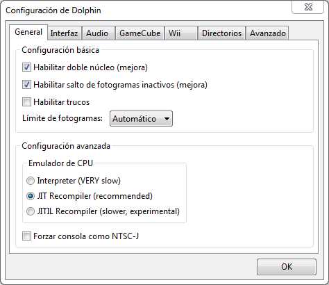 ConfiguracionDeDolphin_General
