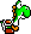 Sprite personaje Yoshi juego Super Mario World SNES.png