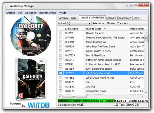 evolución Haciendo Púrpura Wii Backup Manager - ElOtroLado