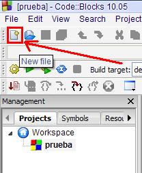 Creacion de proyecto en CodeBlocks con SGDK newfile.jpg