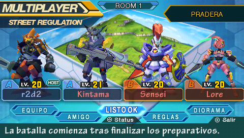 Archivo:Pantalla 01 multijugador juego PSP Danball Senki.jpg