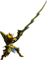 Render cazador espada larga juego Monster Hunter 4 Nintendo 3DS.png