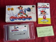 Kid Klown no Crazy Chase (Super Nintendo NTSC-J) fotografia portada-cartucho y manual.jpg