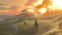 Link y Zelda cabalgando