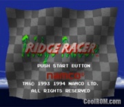 Ridge Racer playstation pantalla bienvenida.jpg