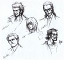 Bocetos cara personajes The 3rd Birthday por Nomura.jpg