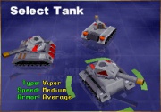 Mass Destruction (Playstation) juego real pantalla seleccion de tanque.jpg