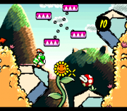 Super Mario Yoshi Island (Super Nintendo) juego real 004.png