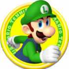 Logo personaje Luigi juego Mario Tennis Open Nintendo 3DS.png