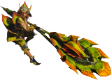 Render cazador cuerno de caza juego Monster Hunter 4 Nintendo 3DS.png