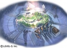 Ilustración diorama castillo del juego PSP Danball Senki.jpg