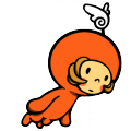 Personaje Denpa Men naranja juego The Denpa Men N3DS eShop.png