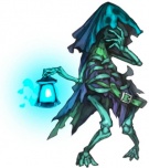 Enemigo esqueleto mago juego Grand Knights History PSP.jpg
