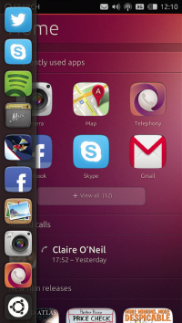 Captura de Ubuntu Phone OS