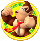 Logo personaje Donkey Kong juego Mario Tennis Open Nintendo 3DS.png