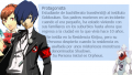 Descripción personaje protagonista juego Persona3 Portable PSP.png