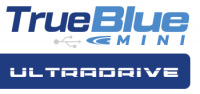Logotipo de True Blue Mini para Mega Drive Mini