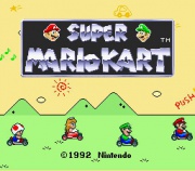 Super Mario Kart (Super Nintendo) juego real 004 pantalla inicio version japonesa.jpg