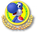 Logo Yoshi azul juego Mario Tennis Open Nintendo 3DS.png