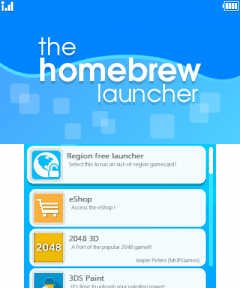Captura de The Homebrew Launcher
