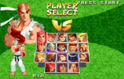 Street Fighter Alpha 2 (Super Nintendo) juego real pantalla seleccion luchadores.jpg