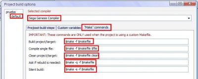 Creacion de proyecto en CodeBlocks con SGDK makecommands.jpg