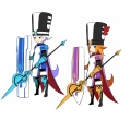 Arte personajes niños de las estrellas paladines juego Conception PSP.jpg