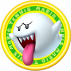 Logo personaje Boo juego Mario Tennis Open Nintendo 3DS.png
