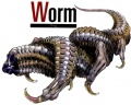Arte Twisted Worm enemigo juego PSP The 3rd Birthday.jpg