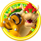 Logo personaje Bowser juego Mario Tennis Open Nintendo 3DS.png