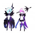 Arte personajes niños de las estrellas berserkes juego Conception PSP.jpg
