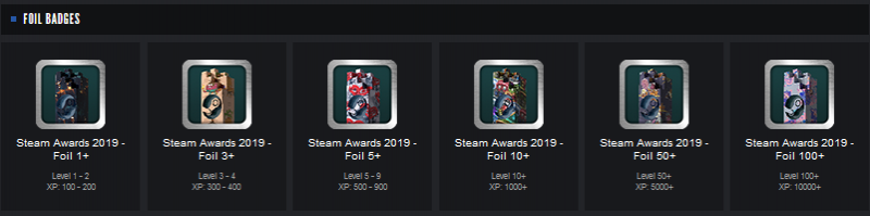 Archivo:Steam awards foil badge.png