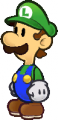 Sprite personaje Luigi juego Paper Mario La Puerta Milenaria GC.png